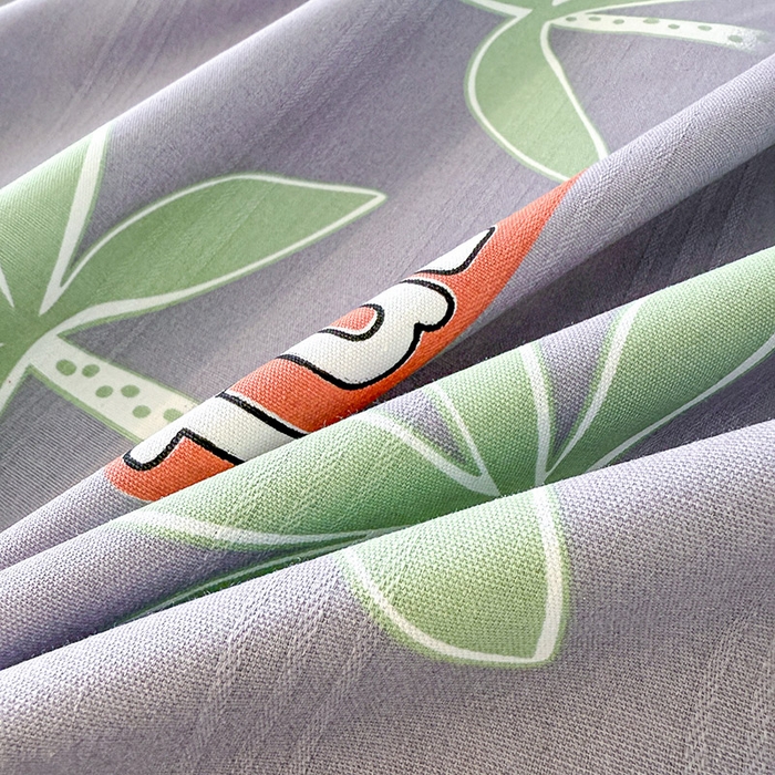 91家纺网 家纺一手货源 找家纺 红日子纺织品 2025新款直播热卖原棉提花锻条老粗布印花床单三件套 倩影