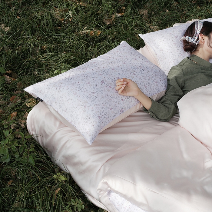 91家纺网 家纺一手货源 找家纺 禾时 2025新款60S兰精天丝数码印花四件套 薇薇安绵白