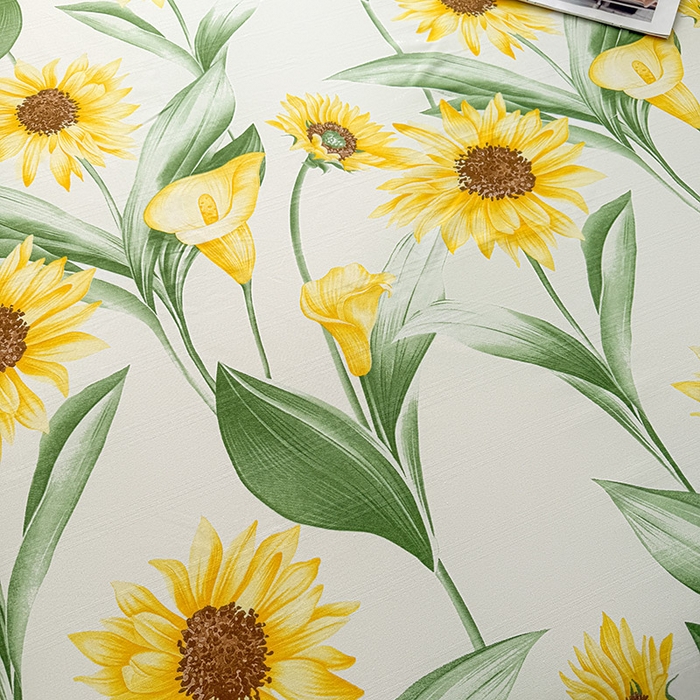 91家纺网 家纺一手货源 找家纺 红日子纺织品 2025新款直播热卖原棉提花锻条老粗布印花床单三件套 向阳花开