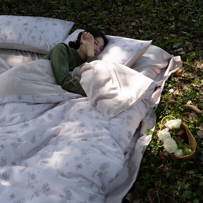 禾时 2025新款60S兰精天丝数码印花四件套 知晓-玉