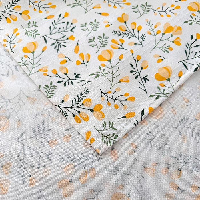 91家纺网 家纺一手货源 找家纺 红日子纺织品 2025新款直播热卖原棉提花锻条老粗布印花床单三件套 伴夏