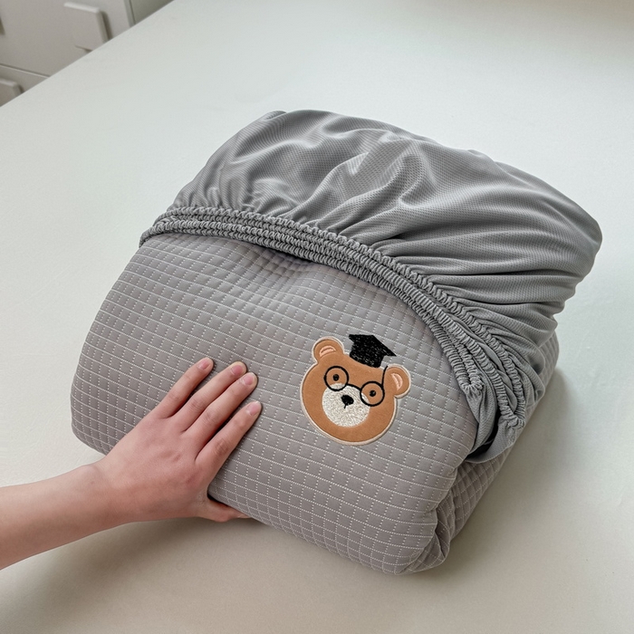 91家纺网 家纺一手货源 找家纺 （总）爱思凯家纺 2025新款【陪伴】PE凉感床笠款冰豆豆软席凉席席子-床笠款