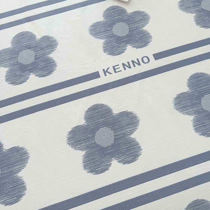 91家纺网 家纺一手货源 找家纺 红日子纺织品 2025新款直播热卖原棉提花锻条老粗布印花床单三件套 花颜-白