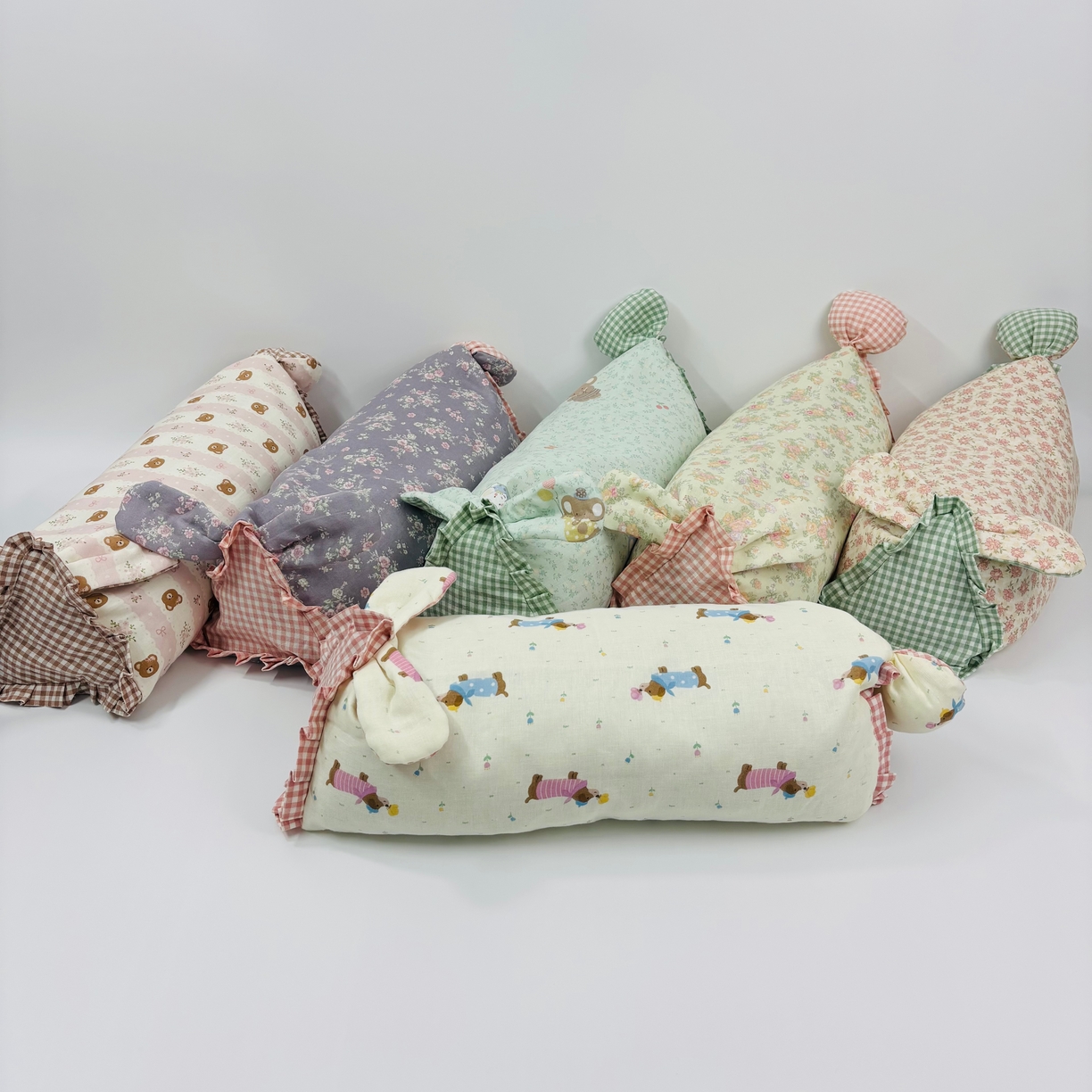 91家纺网 家纺一手货源 找家纺 （总）露函(原乐尔馨 )2025春夏新款全棉纯棉小碎花兔兔荞麦枕单枕头枕芯