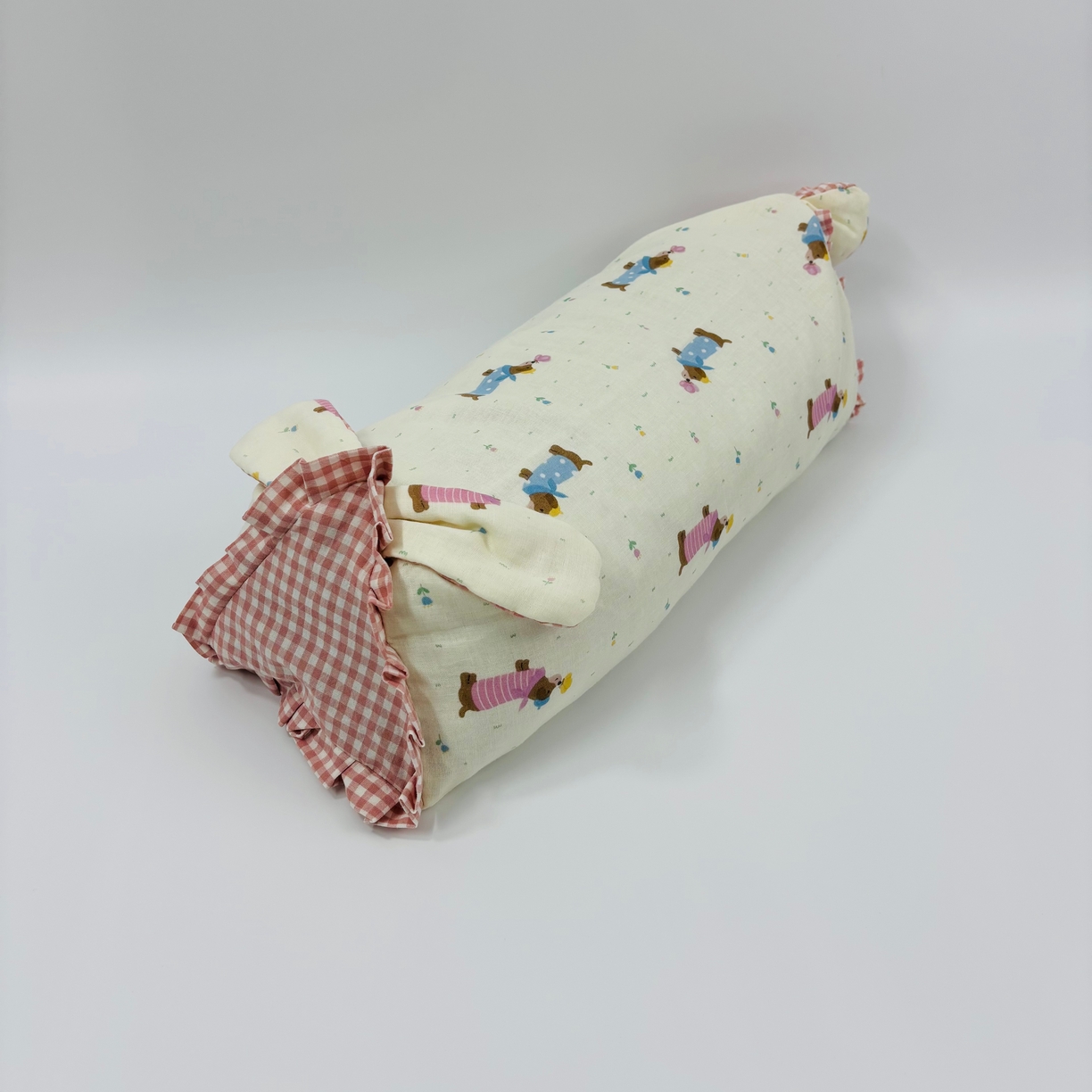 露函(原乐尔馨 )2025春夏新款全棉纯棉小碎花兔兔荞麦枕单枕头枕芯 甜梦萌宠 50x25cm/只