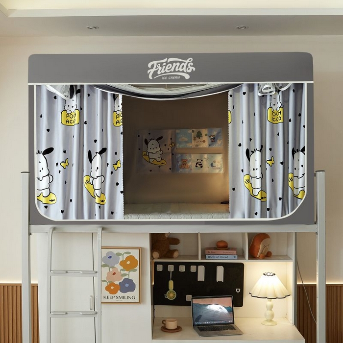 91家纺网 家纺一手货源 找家纺 （总）爱上家居 2025新款遮光防蚊卡通学生蚊帐