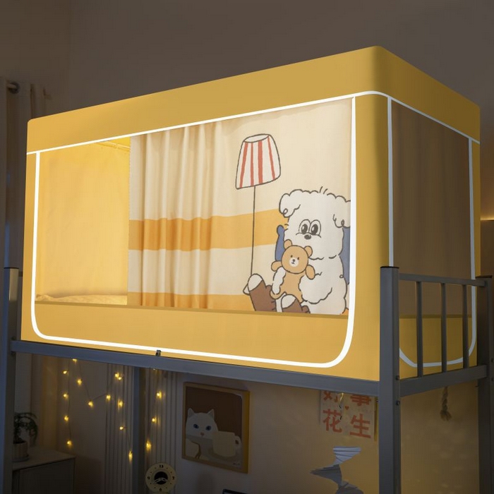 91家纺网 家纺一手货源 找家纺 （总）爱上家居 2025新款遮光防蚊卡通学生蚊帐