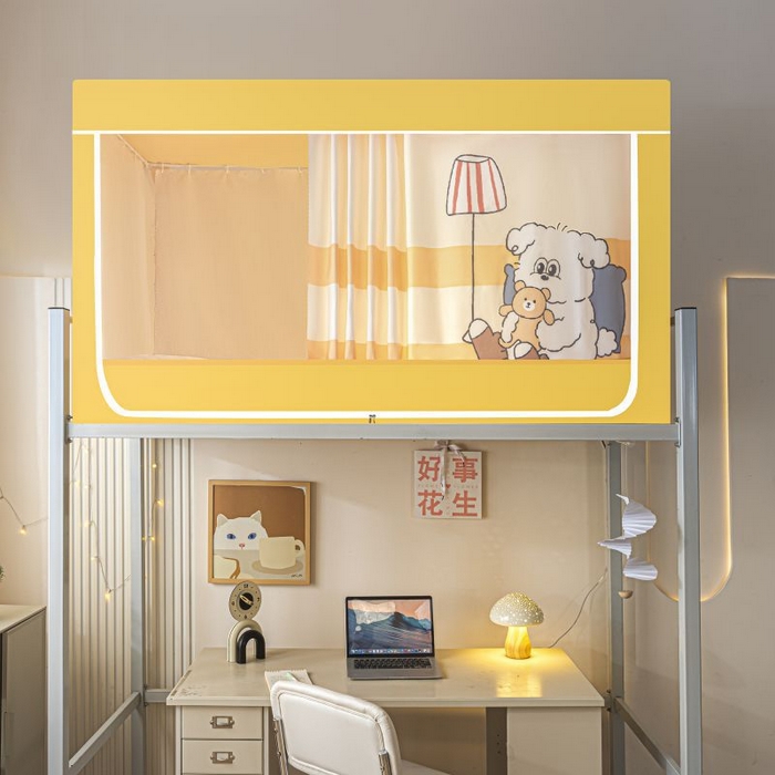 91家纺网 家纺一手货源 找家纺 （总）爱上家居 2025新款遮光防蚊卡通学生蚊帐