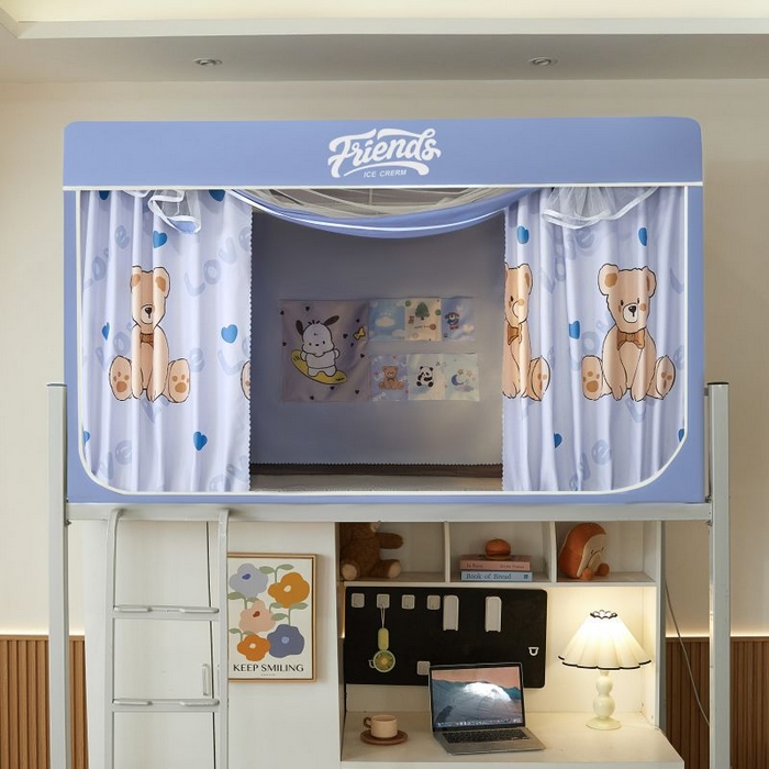 91家纺网 家纺一手货源 找家纺 （总）爱上家居 2025新款遮光防蚊卡通学生蚊帐