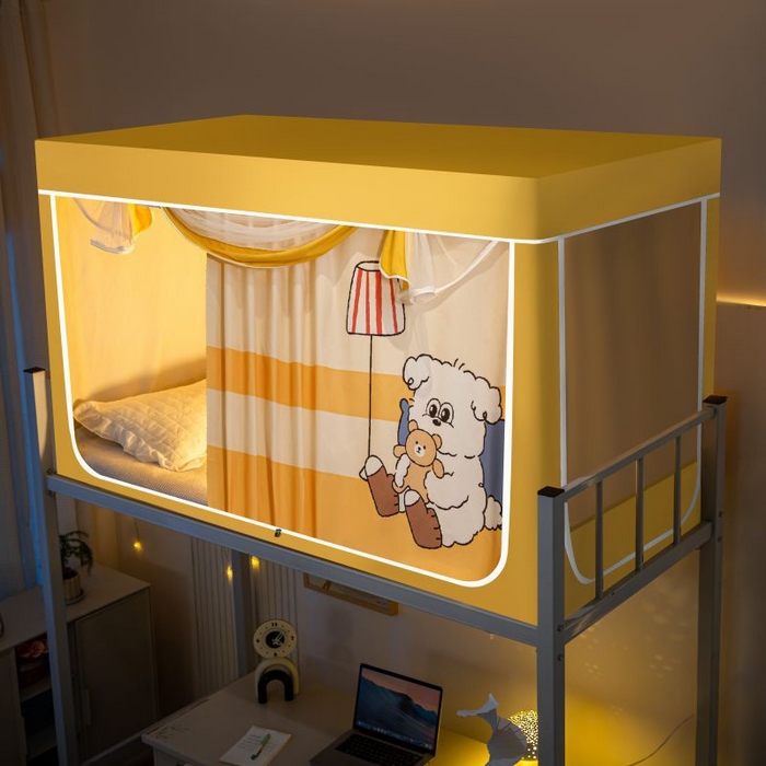 91家纺网 家纺一手货源 找家纺 （总）爱上家居 2025新款遮光防蚊卡通学生蚊帐