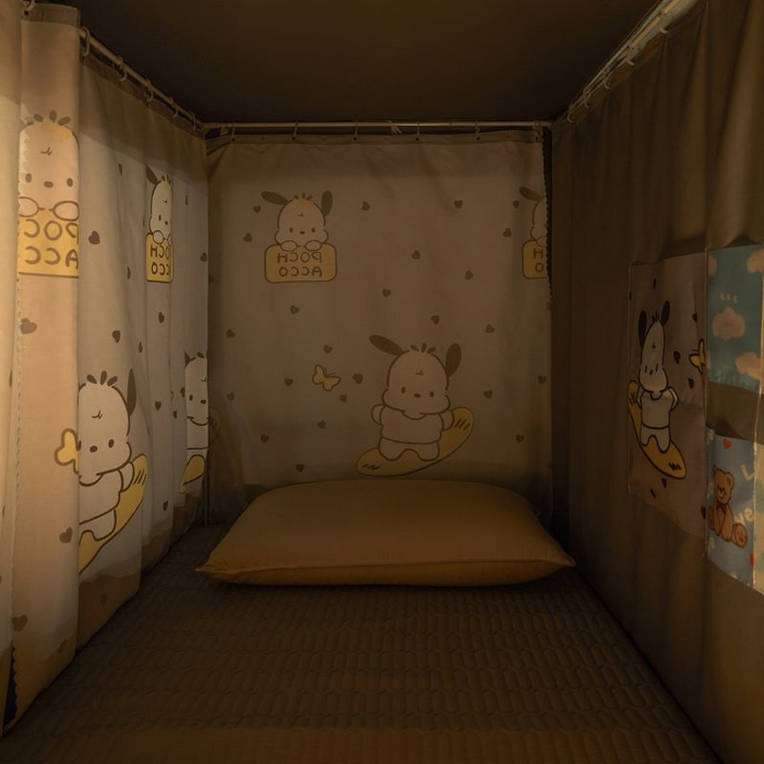 91家纺网 家纺一手货源 找家纺 爱上家居 2025新款遮光防蚊卡通学生蚊帐 帕恰狗