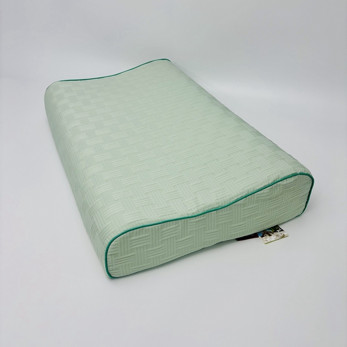 露函(原乐尔馨 )2025新款华夫格乳胶记忆枕头枕芯 华夫格-绿40*60*10*12cm