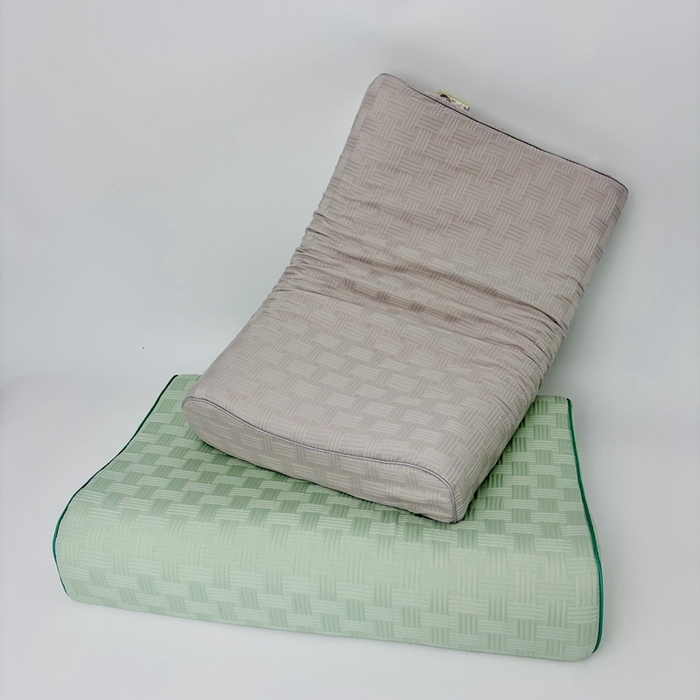 91家纺网 家纺一手货源 找家纺 露函(原乐尔馨 )2025新款华夫格乳胶记忆枕头枕芯 华夫格-灰40*60*10*12cm