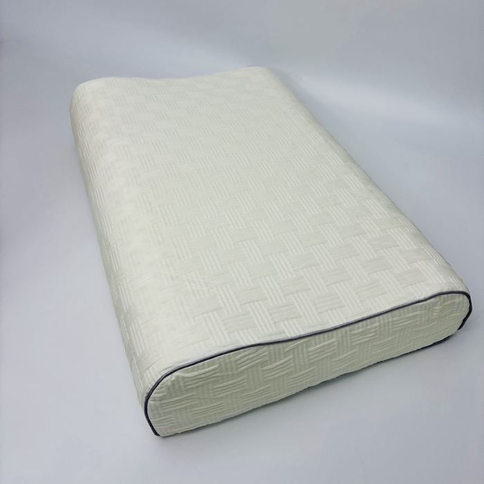 91家纺网 家纺一手货源 找家纺 露函(原乐尔馨 )2025新款华夫格乳胶记忆枕头枕芯 华夫格-白40*60*10*12cm