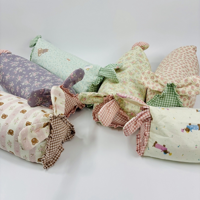 91家纺网 家纺一手货源 找家纺 （总）露函(原乐尔馨 )2025春夏新款全棉纯棉小碎花兔兔荞麦枕单枕头枕芯