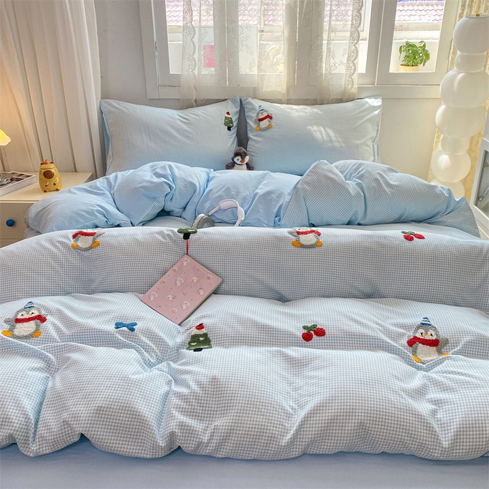 91家纺网 家纺一手货源 找家纺 （总）多品家纺 2025新款超柔水洗棉毛巾绣单被套