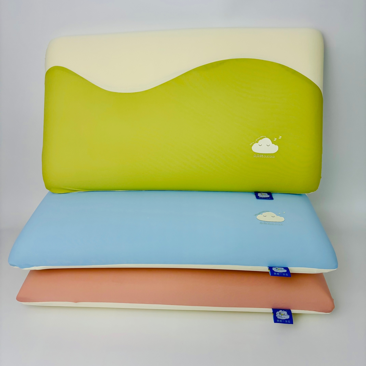 91家纺网 家纺一手货源 找家纺 露函(原乐尔馨 )2025春夏新款云漫亲子深睡记忆枕单枕头枕芯 组合图仅供参考 30x50cm/只