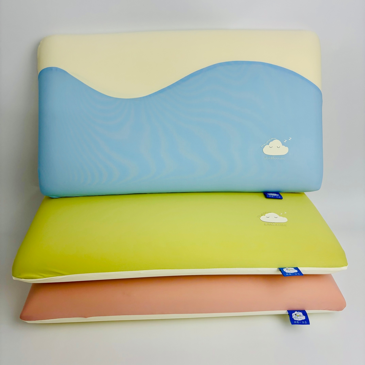 91家纺网 家纺一手货源 找家纺 露函(原乐尔馨 )2025春夏新款云漫亲子深睡记忆枕单枕头枕芯 组合图仅供参考 30x50cm/只