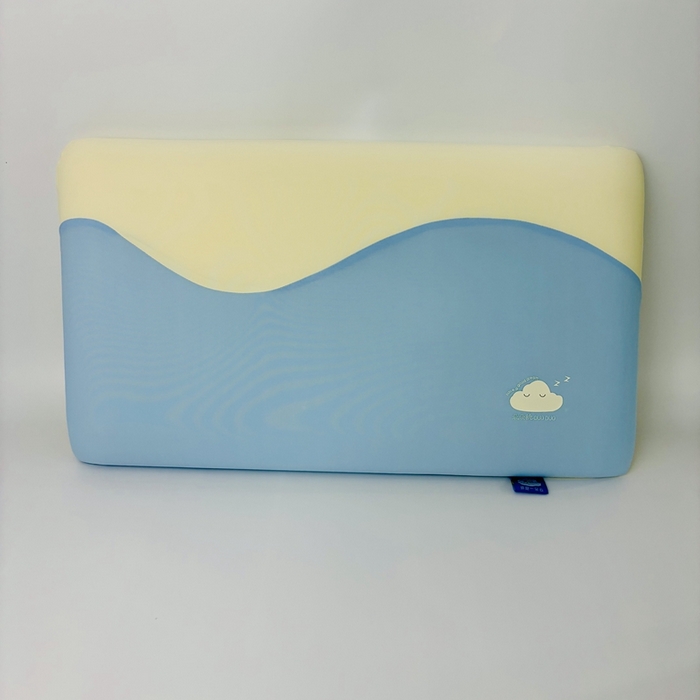 91家纺网 家纺一手货源 找家纺 露函(原乐尔馨 )2025春夏新款云漫亲子深睡记忆枕单枕头枕芯 蓝色 30x50cm/只