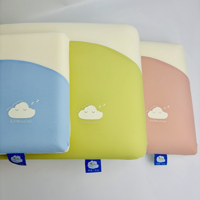 91家纺网 家纺一手货源 找家纺 露函(原乐尔馨 )2025春夏新款云漫亲子深睡记忆枕单枕头枕芯 绿色 40x70cm 高8cm/只