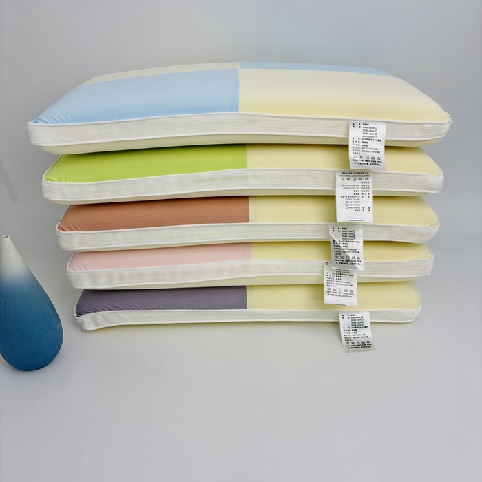 91家纺网 家纺一手货源 找家纺 露函家居 2025春夏新款凉感丝几何图记忆深睡枕单枕头枕芯