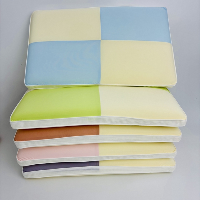 91家纺网 家纺一手货源 找家纺 露函家居 2025春夏新款凉感丝几何图记忆深睡枕单枕头枕芯