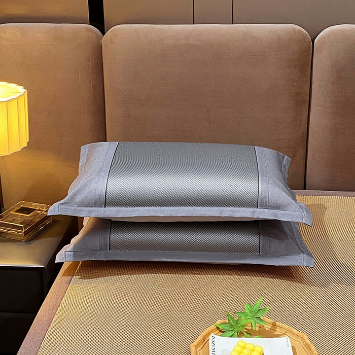 91家纺网 家纺一手货源 找家纺 雨彤家纺 2025新款冰藤单人枕套 灰色冰藤