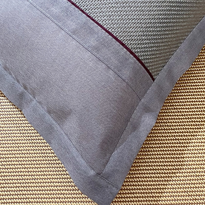 91家纺网 家纺一手货源 找家纺 雨彤家纺 2025新款冰藤单人枕套 灰色冰藤