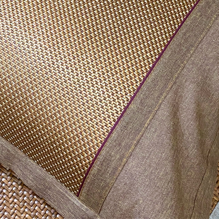 91家纺网 家纺一手货源 找家纺 雨彤家纺 2025新款冰藤单人枕套 咖色冰藤