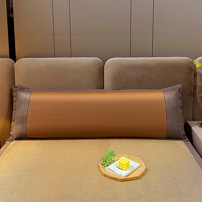 91家纺网 家纺一手货源 找家纺 雨彤家纺 2025新款冰藤双人长枕套 经典冰藤