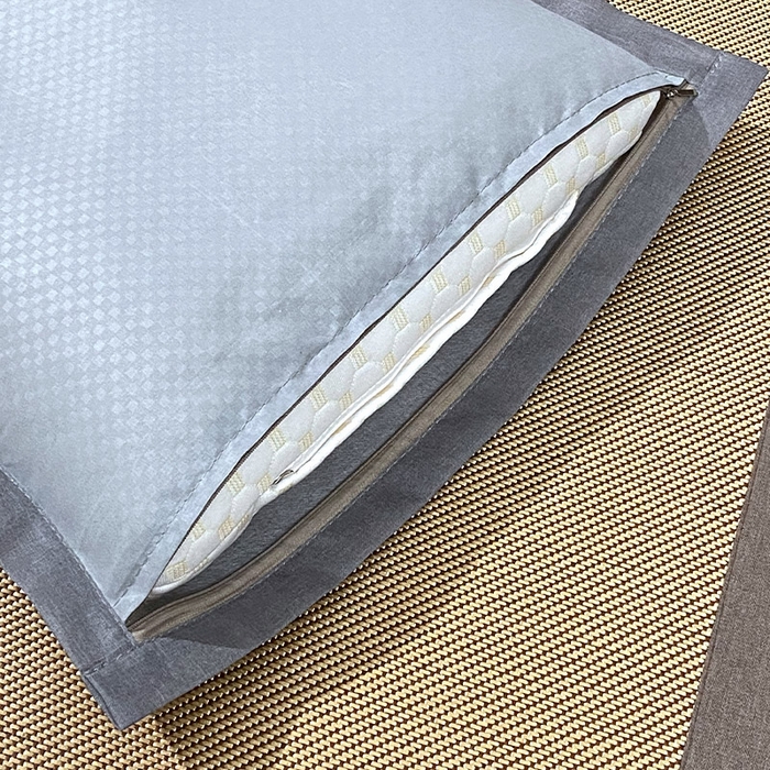 91家纺网 家纺一手货源 找家纺 雨彤家纺 2025新款冰藤双人长枕套 灰色冰藤