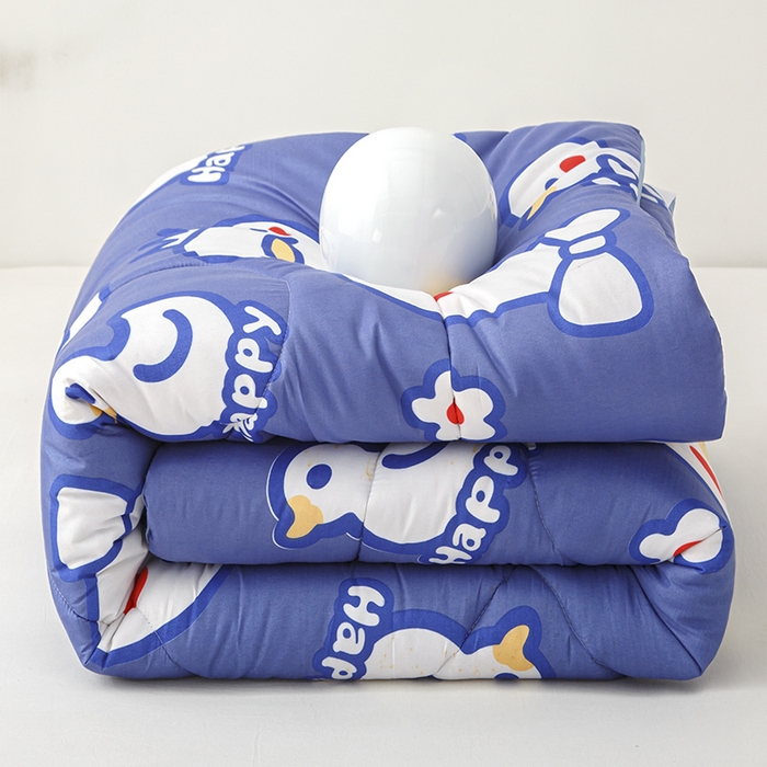 91家纺网 家纺一手货源 找家纺 南方印象2025新款印花冬被被子被芯 开心鸭