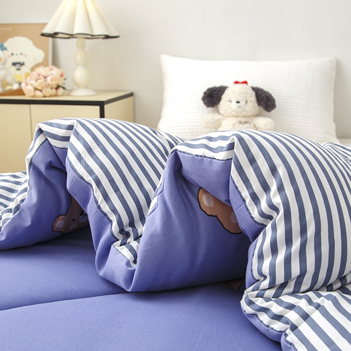 91家纺网 家纺一手货源 找家纺 南方印象2025新款印花冬被被子被芯 布朗小熊