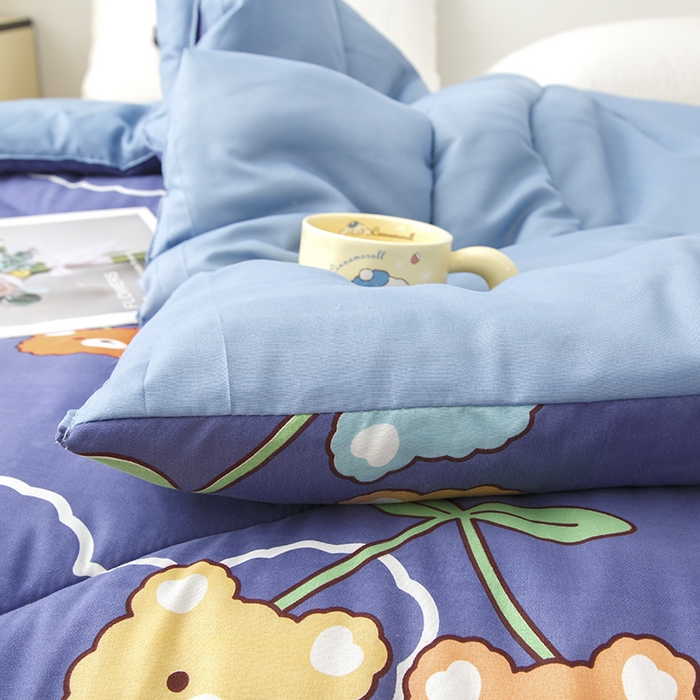 91家纺网 家纺一手货源 找家纺 南方印象2025新款印花冬被被子被芯 哈尼熊