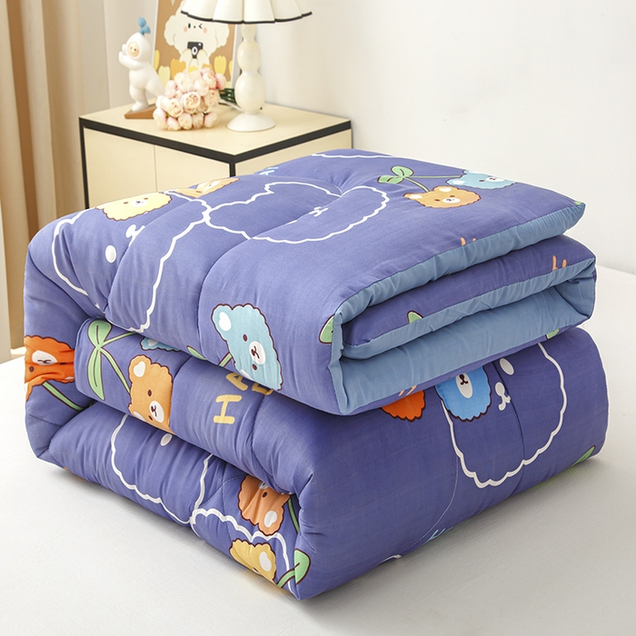 91家纺网 家纺一手货源 找家纺 南方印象2025新款印花冬被被子被芯 哈尼熊