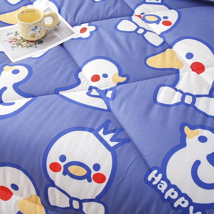 91家纺网 家纺一手货源 找家纺 南方印象2025新款印花冬被被子被芯 开心鸭