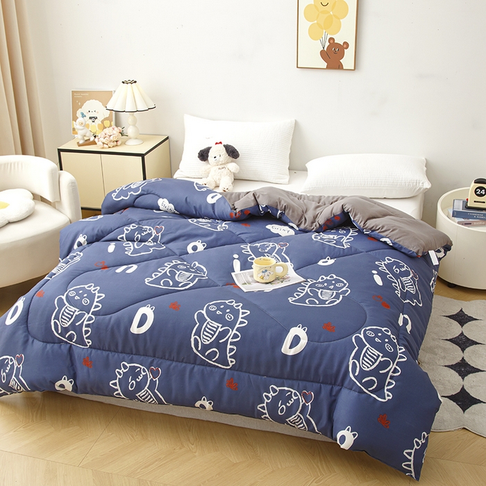 91家纺网 家纺一手货源 找家纺 南方印象2025新款印花冬被被子被芯 小奶龙