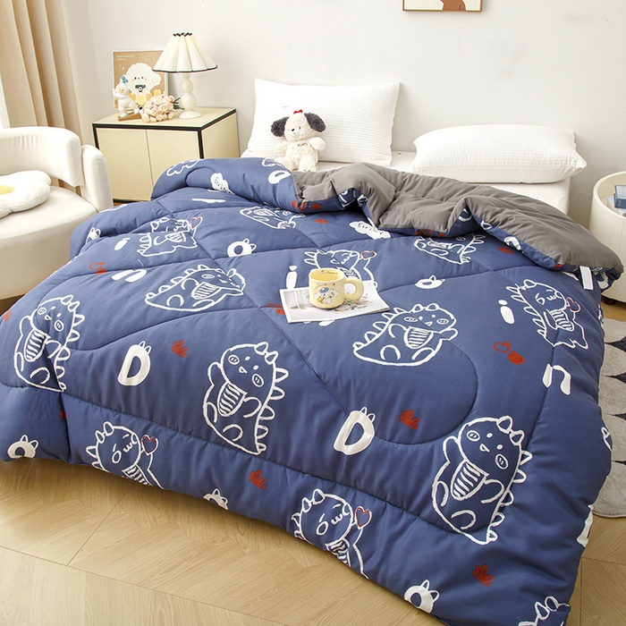 91家纺网 家纺一手货源 找家纺 南方印象2025新款印花冬被被子被芯 小奶龙