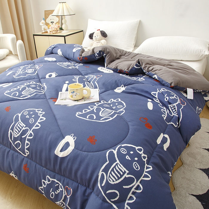 91家纺网 家纺一手货源 找家纺 南方印象2025新款印花冬被被子被芯 小奶龙