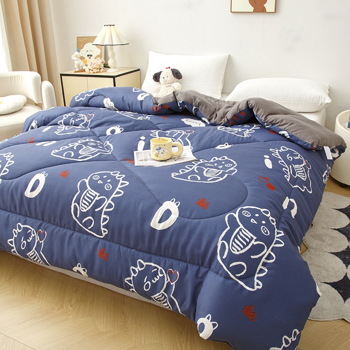 91家纺网 家纺一手货源 找家纺 南方印象2025新款印花冬被被子被芯 小奶龙