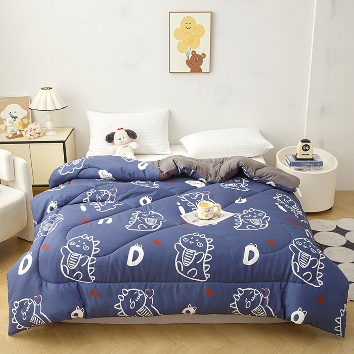 91家纺网 家纺一手货源 找家纺 南方印象2025新款印花冬被被子被芯 小奶龙