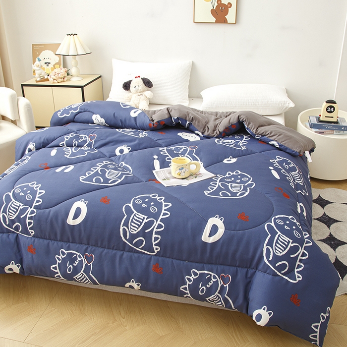 91家纺网 家纺一手货源 找家纺 南方印象2025新款印花冬被被子被芯 小奶龙