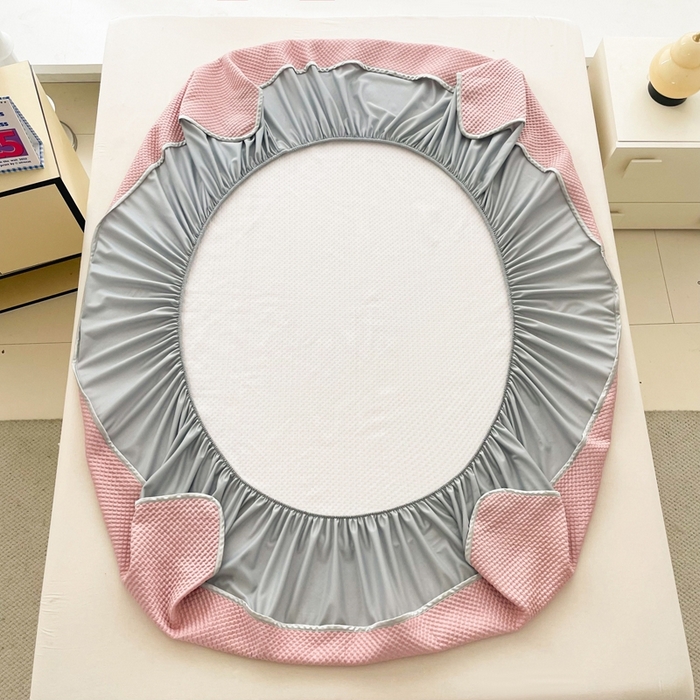 91家纺网 家纺一手货源 找家纺 （总）恋佳居2025新款A类乙伦PE凉豆豆毛巾绣床笠冰丝席（床笠款）