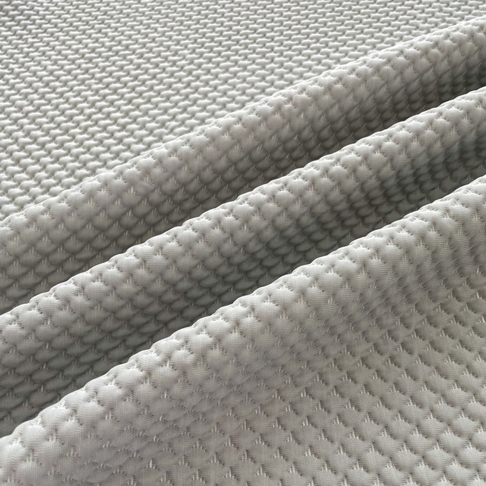 91家纺网 家纺一手货源 找家纺 恋佳居2025新款A类乙伦PE凉豆豆毛巾绣床笠冰丝席（床笠款） 比翼双飞—灰