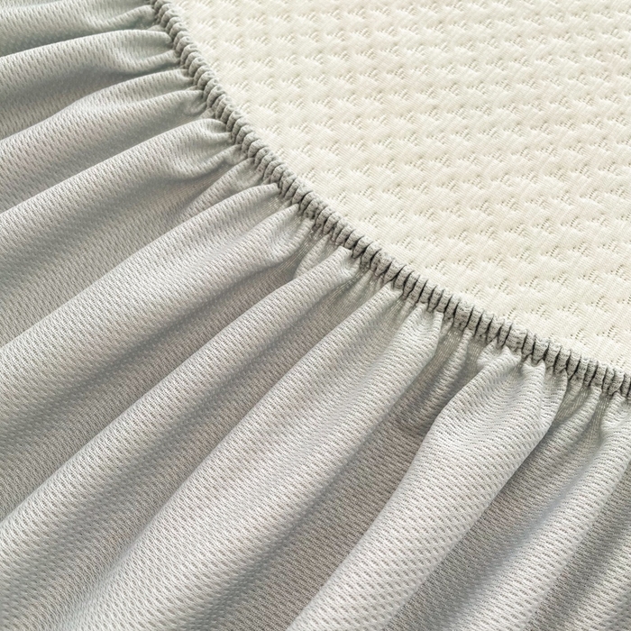 91家纺网 家纺一手货源 找家纺 恋佳居2025新款A类乙伦PE凉豆豆毛巾绣床笠冰丝席（床笠款） 比翼双飞—绿