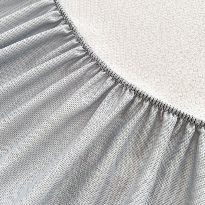 91家纺网 家纺一手货源 找家纺 恋佳居2025新款A类乙伦PE凉豆豆毛巾绣床笠冰丝席（床笠款） 樱桃—紫