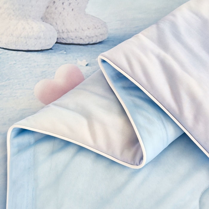 91家纺网 家纺一手货源 找家纺 苹果星家纺 2025新款5D数码印花凉干丝床裙床盖凉席夏被四件套 萌兔