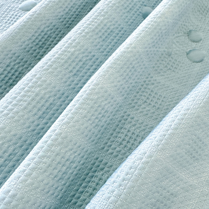 91家纺网 家纺一手货源 找家纺 恋佳居2025新款A类乙伦PE凉豆豆毛巾绣仙女风冰丝席 樱桃—蓝