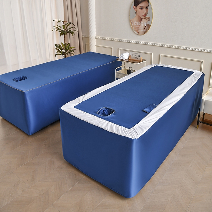 91家纺网 家纺一手货源 找家纺 莉人坊 2025新款高精密贵妃缎花边美床罩 贵妃缎花边宝蓝