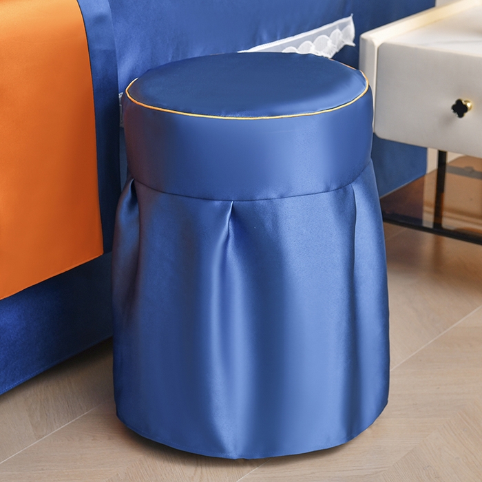 91家纺网 家纺一手货源 找家纺 莉人坊 2025新款高精密贵妃缎花边美床罩 贵妃缎花边宝蓝